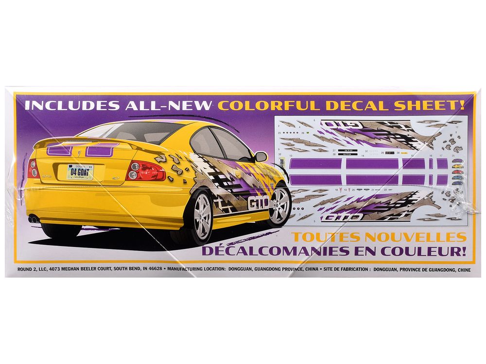 Skill 2 Model Kit 2004 Pontiac GTO 1/25 Scale Model by AMT view 3