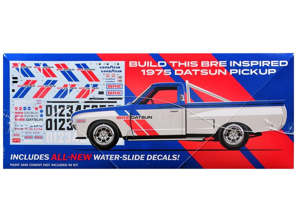 Skill 2 Model Kit 1975 Datsun Pickup Truck "BRE" 1/25 Scale Model by MPC view 3
