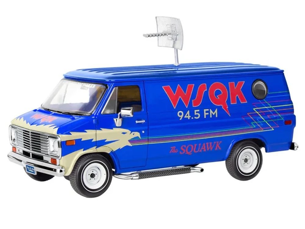 Level 3 Model Kit 1977 GMC "WSQK Squawk" Van "Stranger Things" (2016-2025) TV Series 1/25 Scale Model by Revell view 2