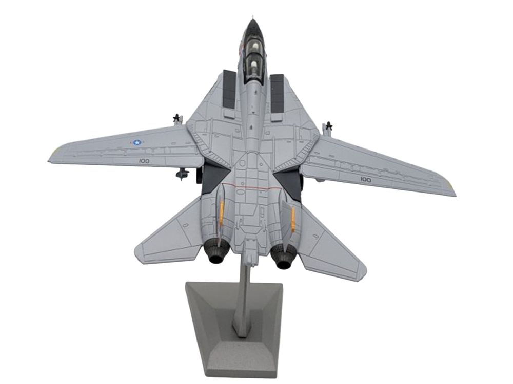 Grumman F-14D Tomcat Aircraft "VF-2 Bounty Hunters USS Constellation" (1990s) United States Navy 1/100 Diecast Model Airplane view 4