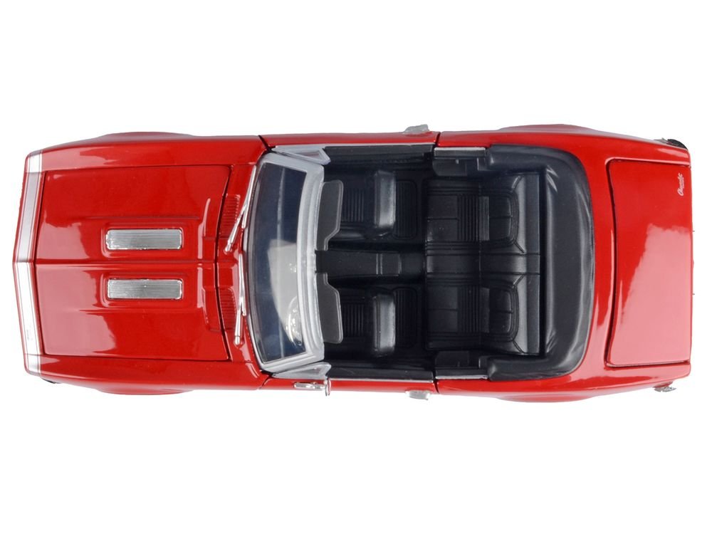 1967 Chevrolet Camaro SS Convertible Burgundy 1/24 Diecast Model Car by Motormax view 4