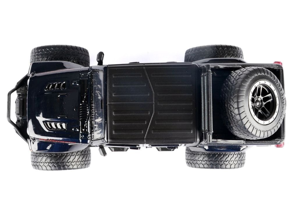 2021 Jeep Gladiator Rubicon Off-Road Pickup Truck Black with Matt Black Top "Off Road" Series 1/24-1/27 Diecast Model Car by Motormax view 3