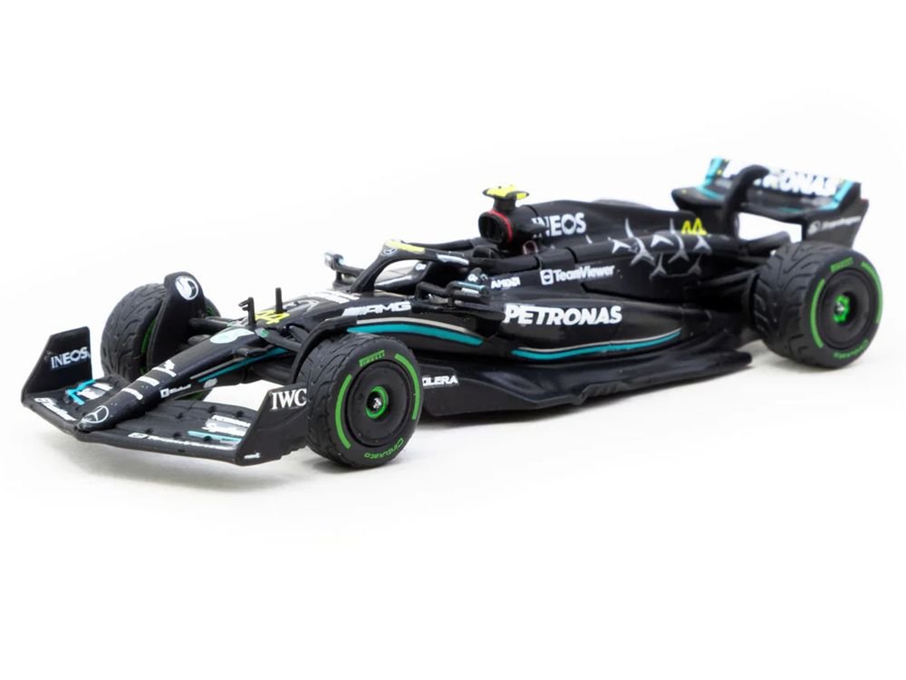 Mercedes-AMG F1 W14 E Performance #44 Lewis Hamilton Formula One F1 "Monaco GP" (2023) "Global64" Series 1/64 Diecast Model by Tarmac Works view 2