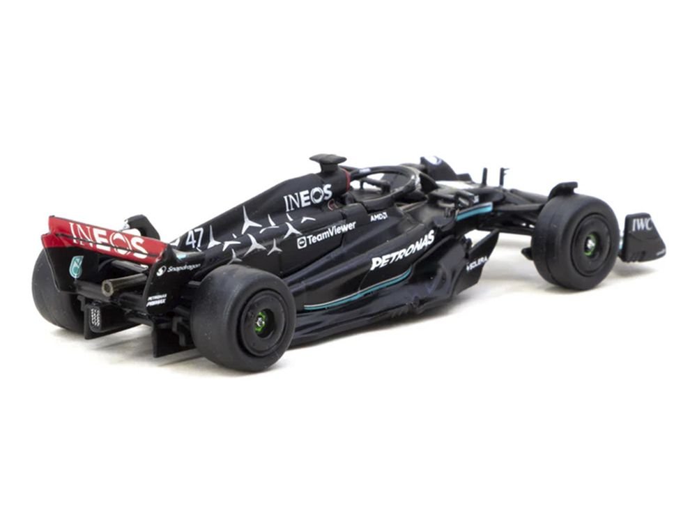Mercedes-AMG F1 W14 E Performance #47 Mick Schumacher Formula One F1 "Spanish GP Tyre Testing" (2023) with Pit Board "Global64" Series 1/64 Diecast Model by Tarmac Works view 3