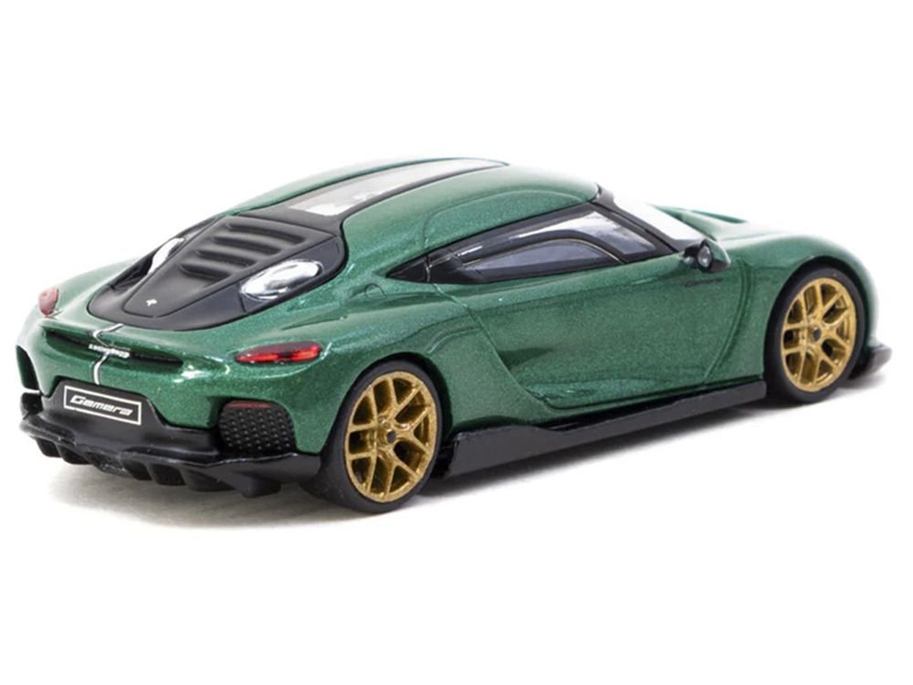 Koenigsegg Gemera Green Metallic "Global64" Series 1/64 Diecast Model by Tarmac Works view 3