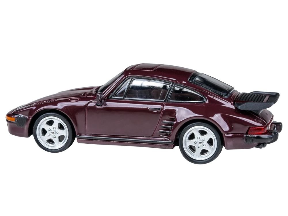1986 RUF BTR Slantnose Ruby Red Metallic 1/64 Diecast Model Car by Paragon Models view 2