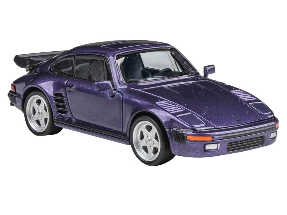 1986 RUF BTR Slantnose Prussian Blue Metallic 1/64 Diecast Model Car by Paragon Models view 4
