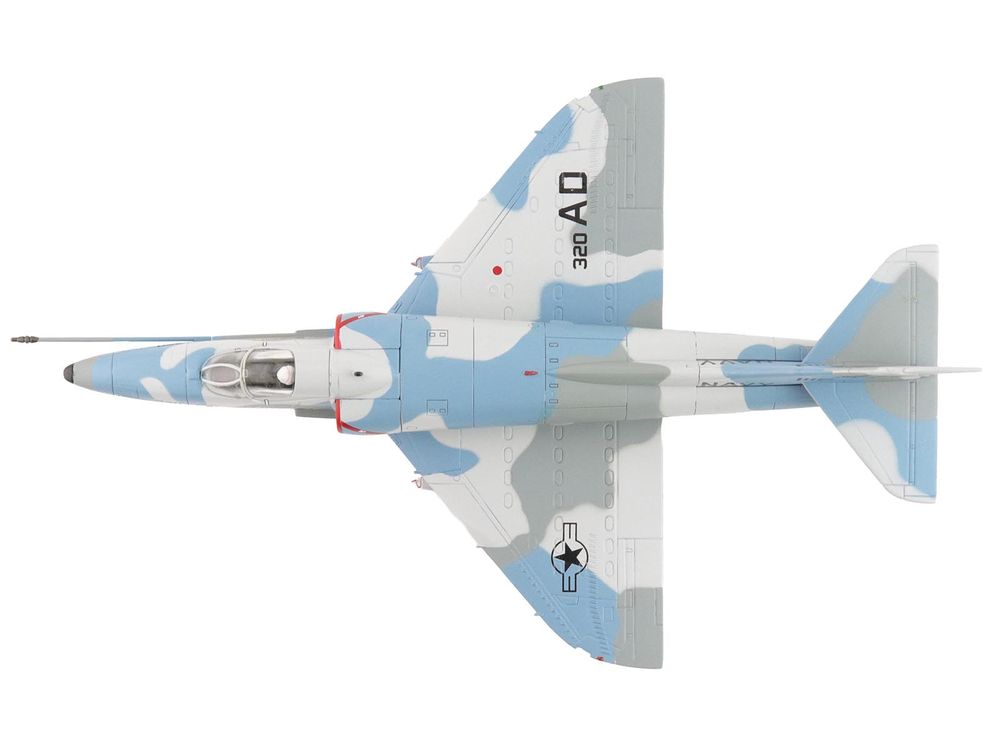 Douglas A-4E Skyhawk Aircraft "151118 Aggressor Scheme VA-43" (1975) United States Navy "Air Power Series" 1/72 Diecast Model by Hobby Master view 4