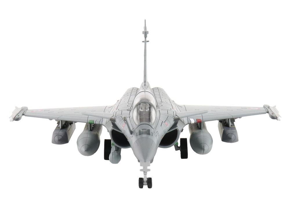 Dassault Rafale B Fighter Aircraft "113-IE/330 Libya" (2011) French Air Force "Air Power Series" 1/72 Diecast Model by Hobby Master view 3