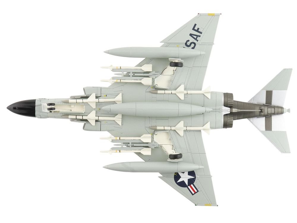 McDonnell Douglas F-4C Phantom II Fighter-Bomber Aircraft "40838 114th Tactical Fighter Training Squadron Oregon Air National Guard" (1980) United States Air Force "Air Power Series" 1/72 Diecast Model by Hobby Master view 5