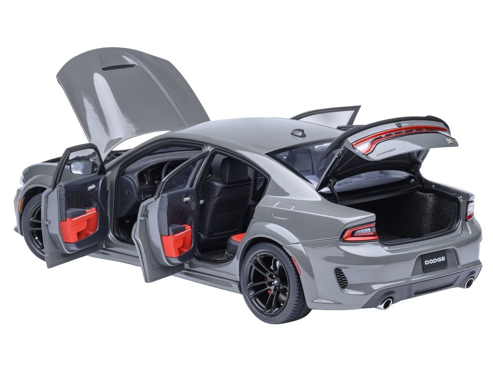 Dodge Charger Scat Pack Widebody Destroyer Gray 1/18 Model Car by Autoart view 2