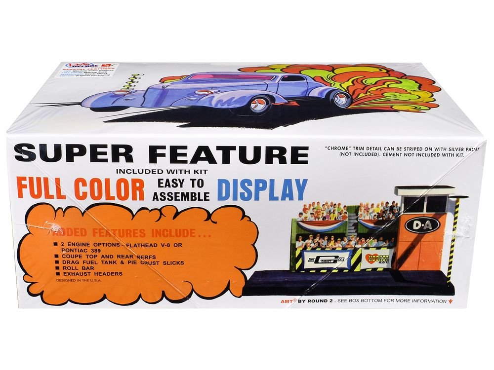 Skill 2 Model Kit 1936 Ford Coupe Gasser 3-in-1 Kit 1/25 Scale Model by AMT view 3
