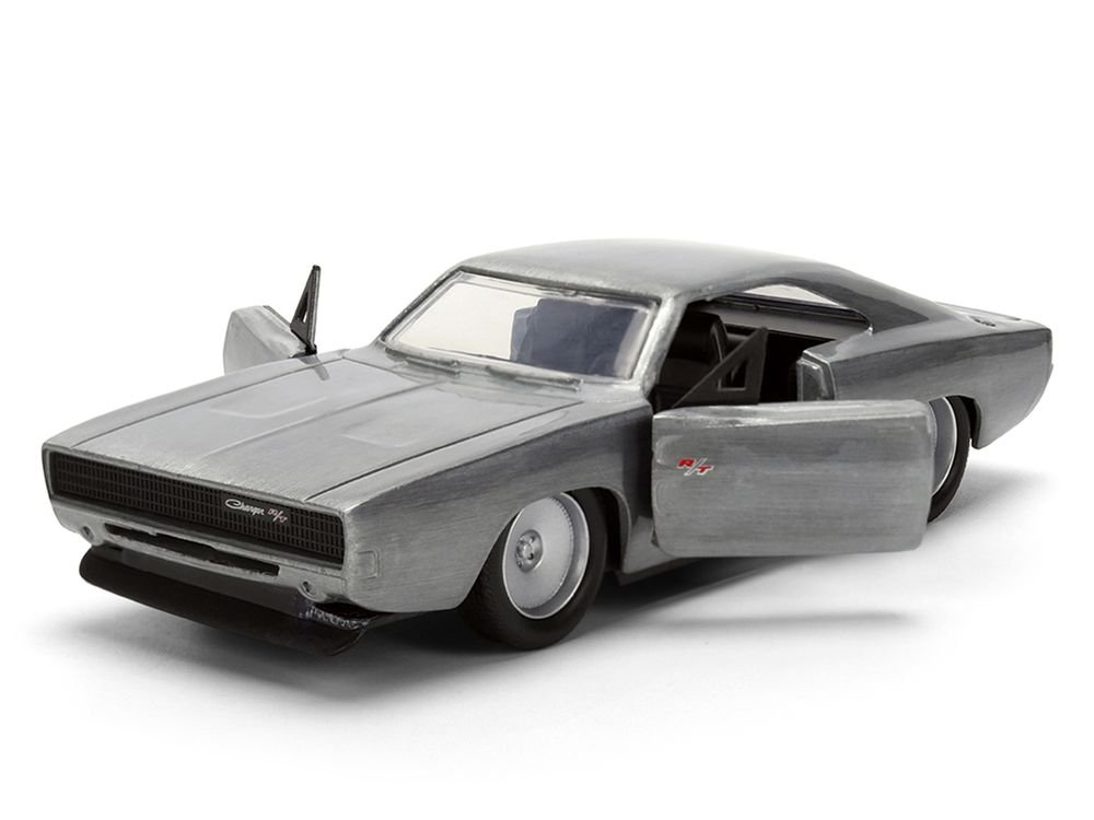 Dom's Dodge Charger R/T Raw Metal "Fast & Furious 7" (2015) Movie 1/32 Diecast Model Car by Jada view 2