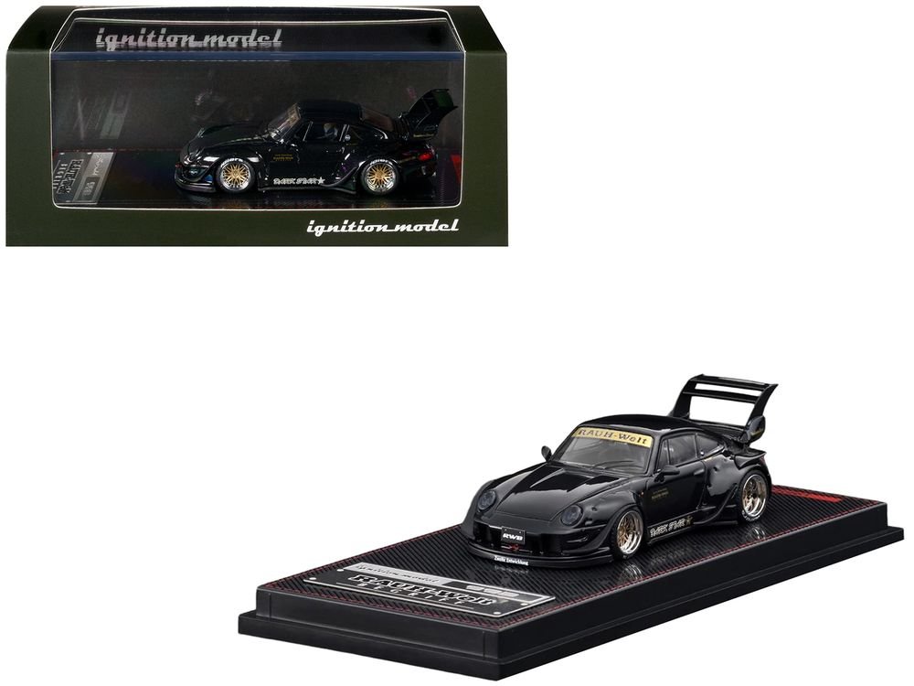 RWB 993 "Dark Star" Black 1/64 Diecast Model Car by Ignition Model