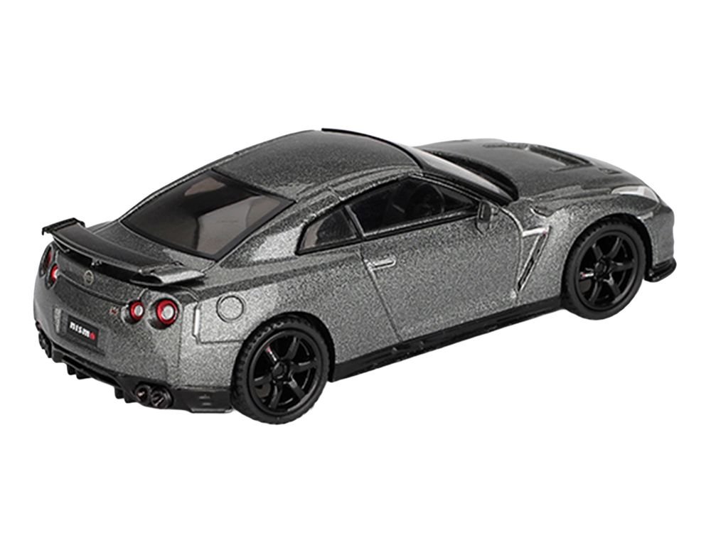 Nissan GT-R Nismo R35 CRS Version RHD (Right Hand Drive) Dark Metal Gray Metallic Limited Edition 1/64 Diecast Model Car by Mini GT view 4