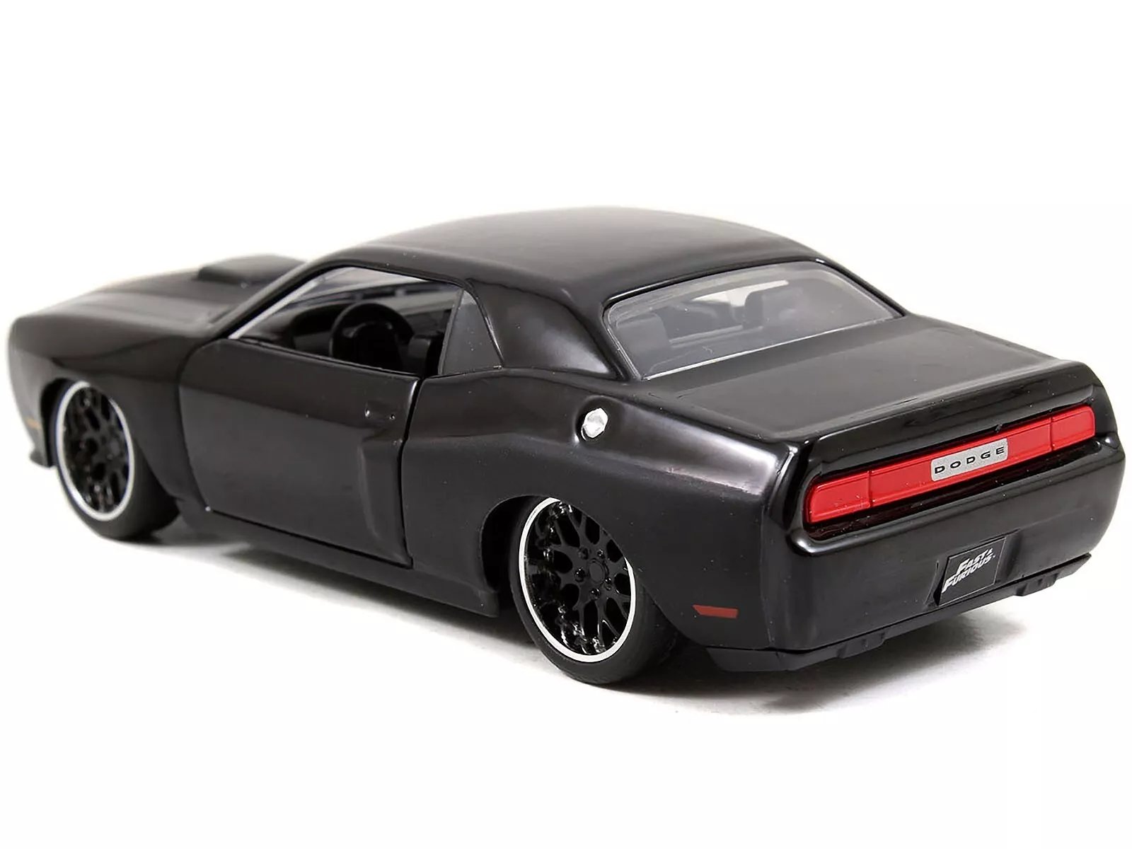 Dom's Dodge Challenger SRT8 Black "Fast & Furious" Movie 1/32 Diecast Model Car by Jada view 3