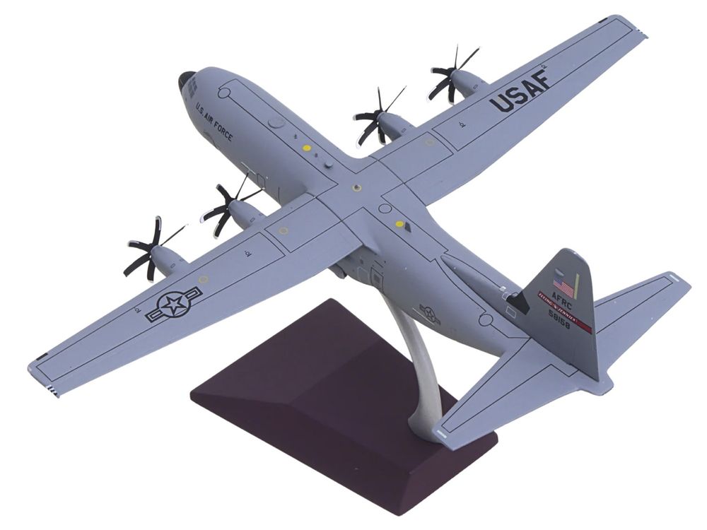 Lockheed C-130J-30 Super Hercules Transport Aircraft "05-8158 Flying Jennies 815th Airlift Squadron Keesler Air Force Base" United States Air Force "Gemini 200" Series 1/200 Diecast Model by GeminiJets view 3