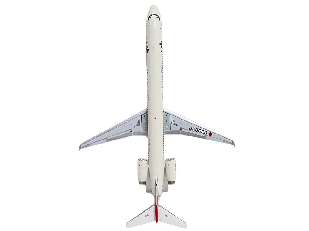 McDonnell Douglas MD-90 Commercial Aircraft "Japan Airlines" (JA002D) White with Red Tail "Gemini 200" Series 1/200 Diecast Model by GeminiJets view 5