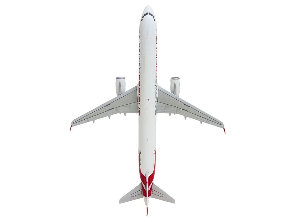 Airbus A321P2F Commercial Aircraft "Qantas Freight - Santa’s Freight" (VH-XF4) White with Graphics and Red Tail "Gemini 200" Series 1/200 Diecast Model by GeminiJets view 5