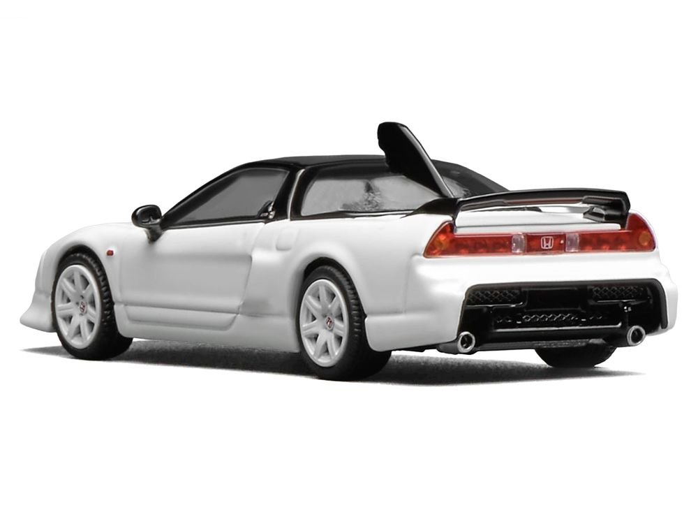 Honda NSX-R GT RHD (Right Hand Drive) Championship White with Black Top "Intern 64" Series 1/64 Diecast Model Car by MotorHelix view 3