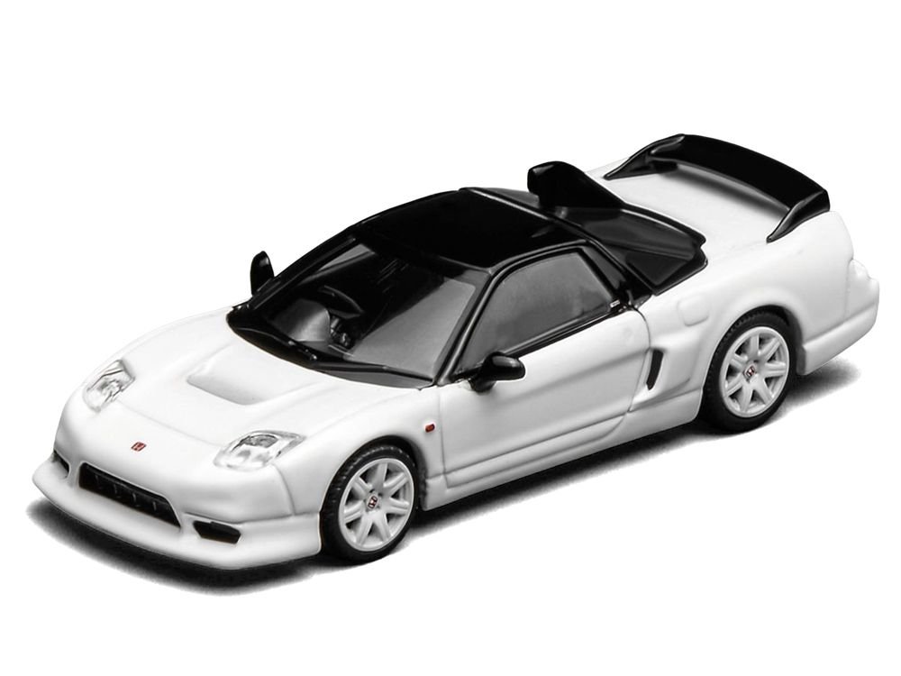 Honda NSX-R GT RHD (Right Hand Drive) Championship White with Black Top "Intern 64" Series 1/64 Diecast Model Car by MotorHelix view 4