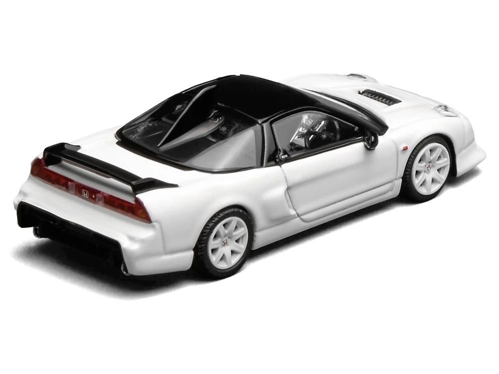 Honda NSX-R GT RHD (Right Hand Drive) Championship White with Black Top "Intern 64" Series 1/64 Diecast Model Car by MotorHelix view 5