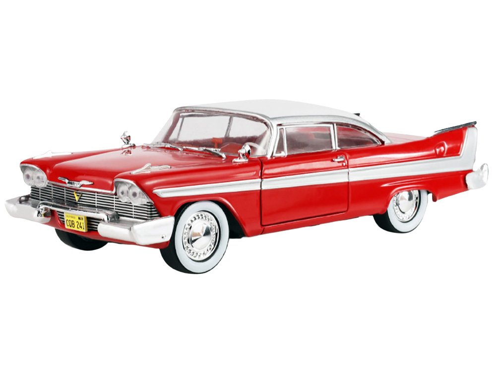 1958 Plymouth Fury Red with White Top and Red Interior "Hollywood Greatest Hits" Series 1/24 Diecast Model Car by Greenlight view 2