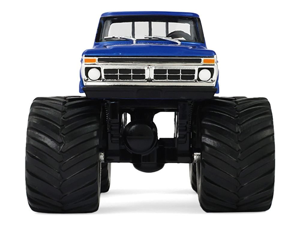 1976 Ford F-250 Monster Truck "Garbage Pail Kids 40th Anniversary - Buck Truck" Blue Metallic with Graphics "Kings of Crunch" Series 1/43 Diecast Model Car by Greenlight view 5