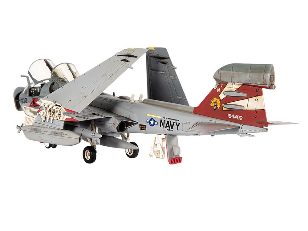 Grumman EA-6B Prowler Attack Aircraft "VAQ-136 Gauntlets USS George Washington" (2012) United States Navy 1/72 Diecast Model by JC Wings view 3