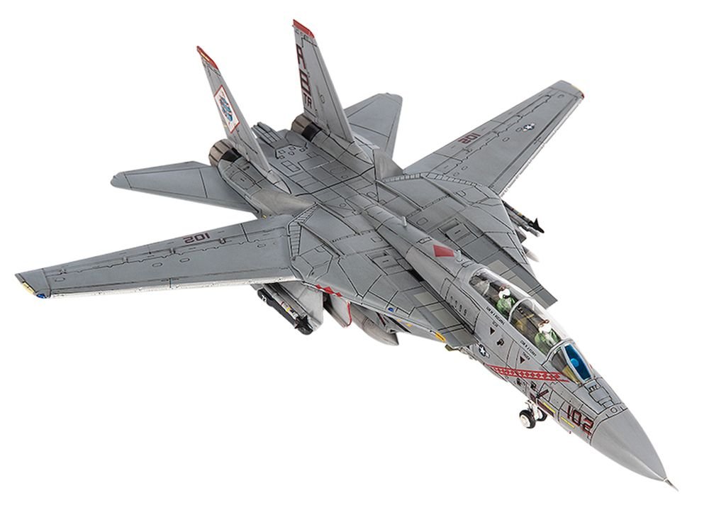 Grumman F-14B Tomcat Fighter Aircraft "VF-102 Diamondbacks Operation Enduring Freedom" (2001) United States Navy 1/72 Diecast Model by JC Wings view 4