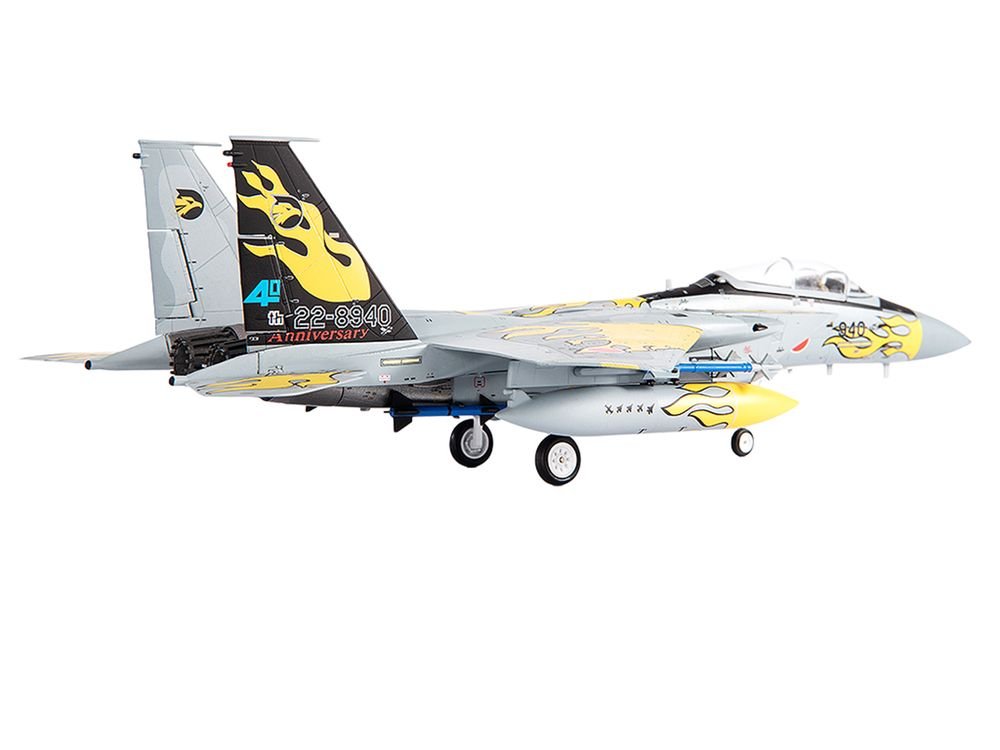 Mitsubishi F-15J Eagle Fighter Aircraft "306th Tactical Fighter Squadron 40th Anniversary" (2021) JASDF (Japan Air Self-Defense Force) 1/72 Diecast Model by JC Wings view 3