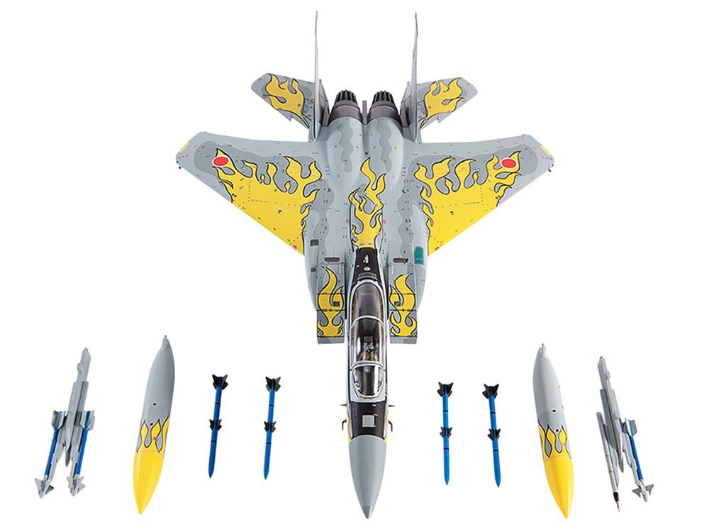 Mitsubishi F-15J Eagle Fighter Aircraft "306th Tactical Fighter Squadron 40th Anniversary" (2021) JASDF (Japan Air Self-Defense Force) 1/72 Diecast Model by JC Wings view 5