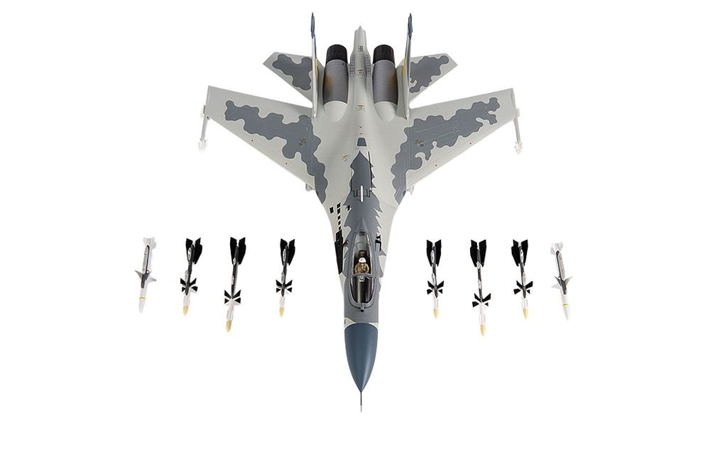 Sukhoi Su-27 Flanker Aircraft "Ukraine War" (2023) Ukrainian Air Forces 1/72 Diecast Model by JC Wings view 5