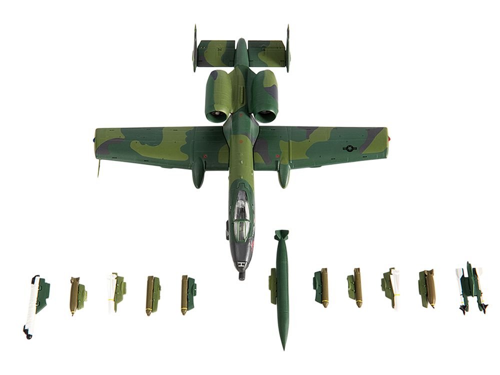Fairchild Republic A-10 Thunderbolt II Attack Aircraft "23rd Tactical Fighter Wing 706th Fighter Squadron Operation Desert Storm" (1991) United States Air Force 1/144 Diecast Model by JC Wings view 4
