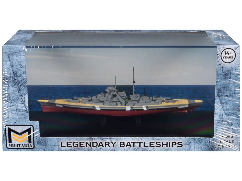 Bismarck Battleship "German Navy" (1941) "Legendary Battleships" Series 1/1250 Diecast Model by Militaria Die Cast view 3