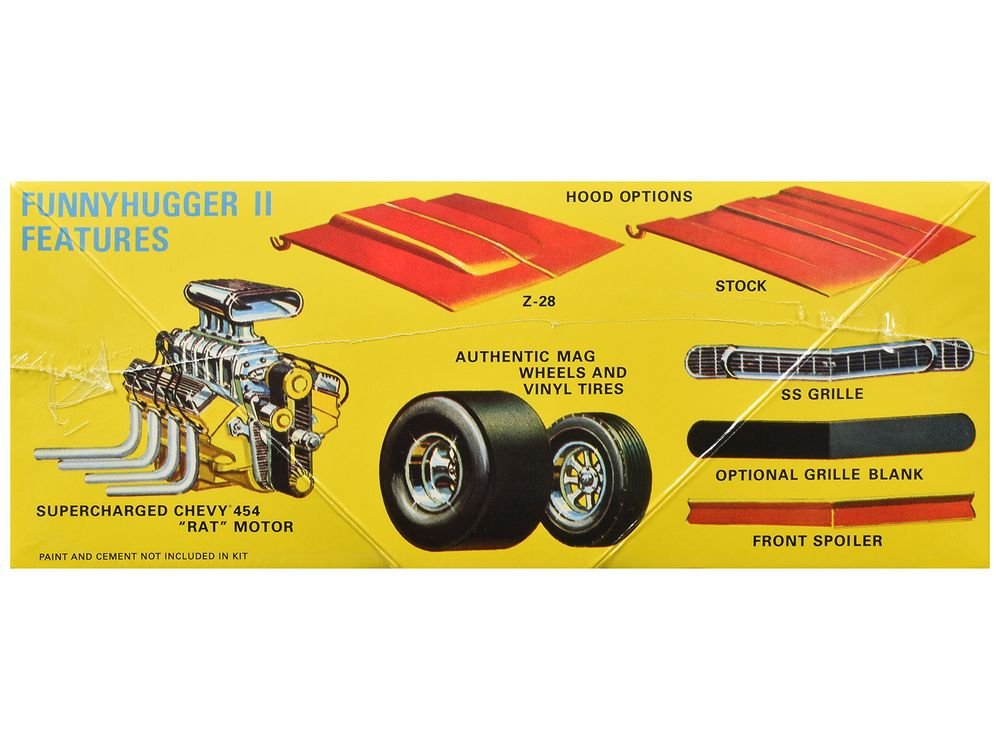 Skill 2 Model Kit of Chevrolet Camaro Funny Car "Funny Hugger II" 1/25 Scale Model by AMT view 2