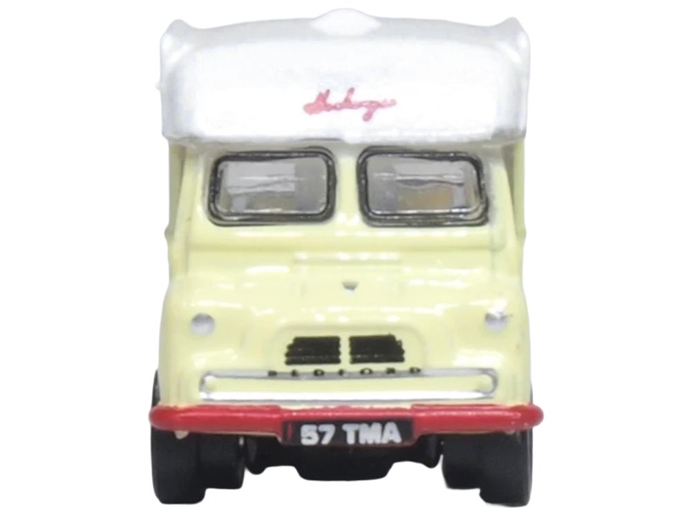 Bedford CA Ice Cream Van "Hockings Dairy Cream Ice" Cream with White Top 1/148 (N) Scale Diecast Model Car by Oxford Diecast view 3