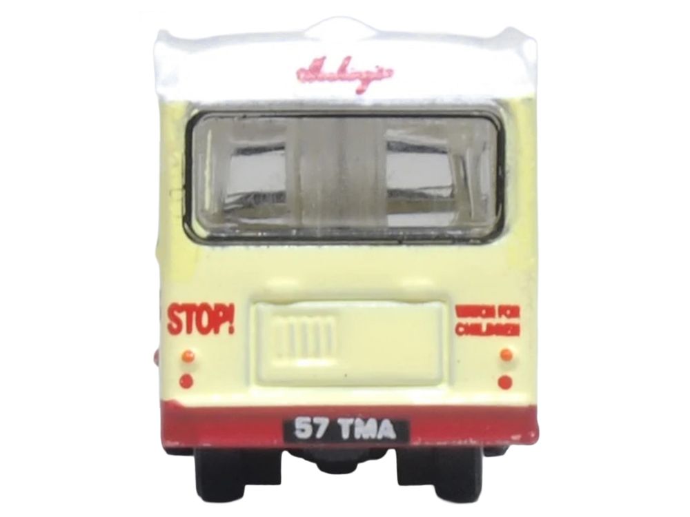 Bedford CA Ice Cream Van "Hockings Dairy Cream Ice" Cream with White Top 1/148 (N) Scale Diecast Model Car by Oxford Diecast view 4