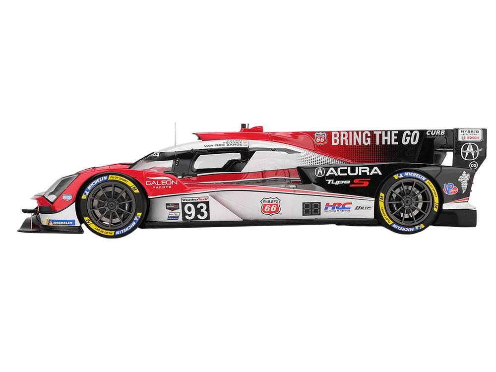Acura ARX-06 #93 Alex Palou - Renger van der Zande - Nick Yelloly "Acura Meyer Shank Racing" 3rd Place GTP IMSA "12 Hours of Sebring" (2025) 1/18 Model Car by Top Speed view 3