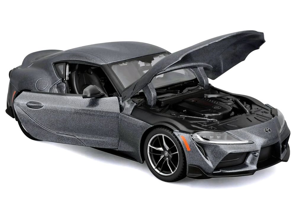 Toyota GR Supra Gray Metallic "Special Edition" Series 1/24 Diecast Model Car by Maisto view 3