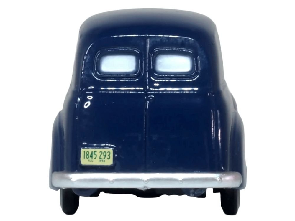 1950 Chevrolet Panel Van Mariner Blue 1/87 (HO) Scale Diecast Model Car by Oxford Diecast view 5
