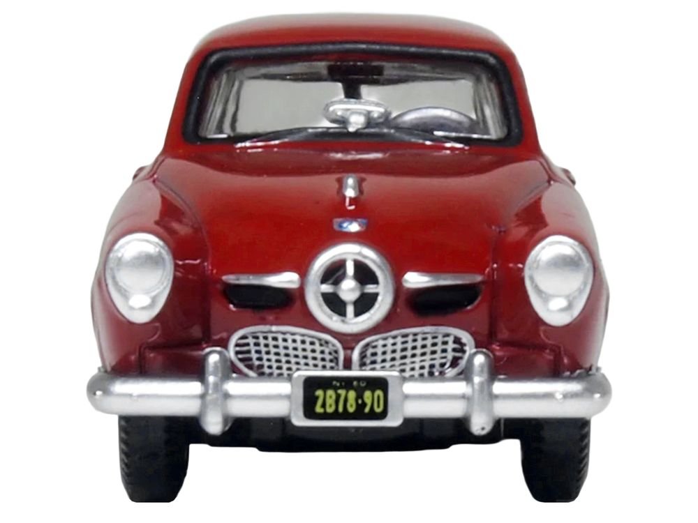 1950 Studebaker Champion Starlight Coupe Commanche Red 1/87 (HO) Scale Diecast Model Car by Oxford Diecast view 5