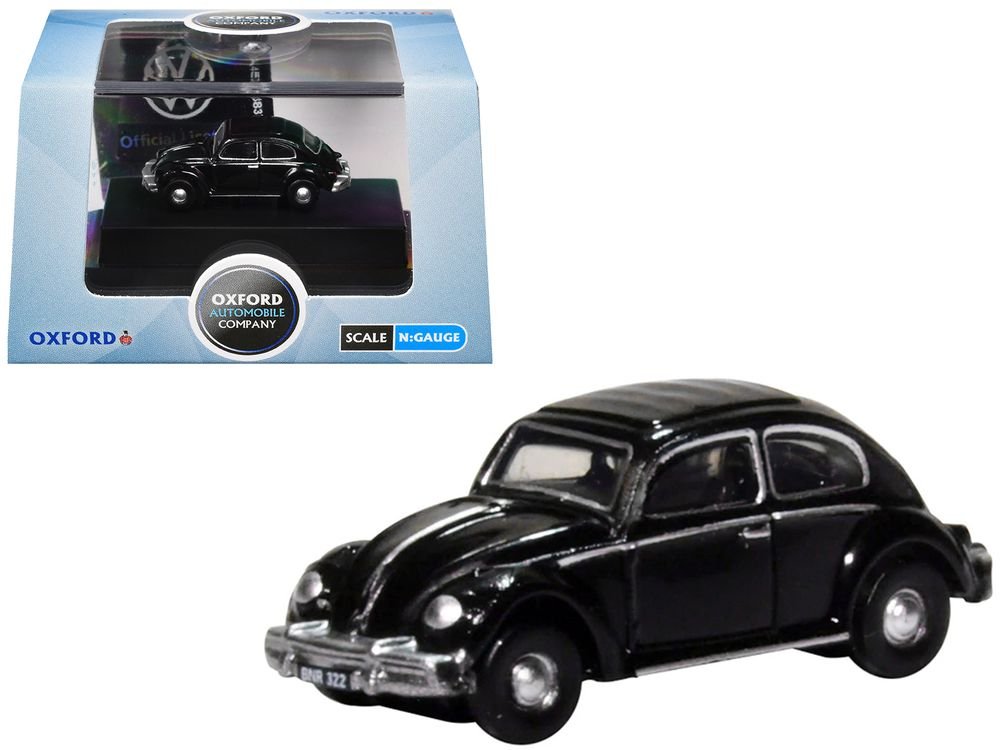 Volkswagen Beetle Black 1/148 (N) Scale Diecast Model Car by Oxford Diecast