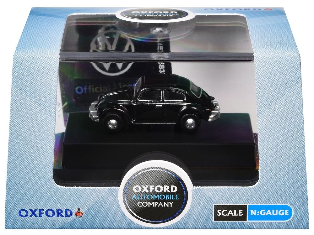 Volkswagen Beetle Black 1/148 (N) Scale Diecast Model Car by Oxford Diecast view 3