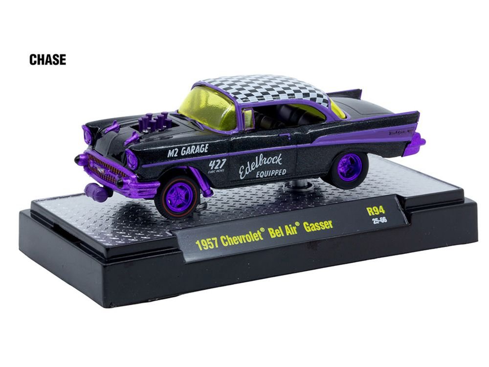 "Auto Meets" Set of 6 Cars IN DISPLAY CASES Release 94 Limited Edition 1/64 Diecast Model Cars by M2 Machines view 2