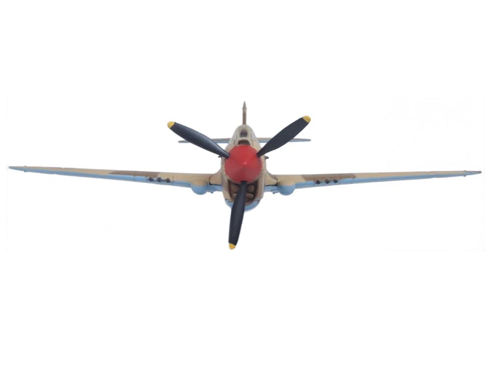Curtiss Warhawk P-40E Fighter Aircraft "Miss Memphis 85th Fighter Squadron 79th Fighter Group North Africa" (1943) United States Army Air Forces "Oxford Aviation" Series 1/72 Diecast Model Airplane by Oxford Diecast view 4