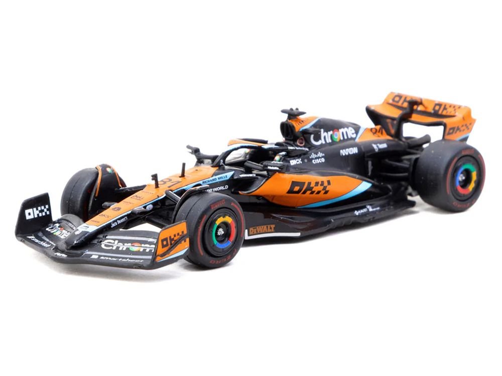 McLaren MCL60 #81 Oscar Piastri Formula One F1 "Australian GP" (2023) "Global64" Series 1/64 Diecast Model Car by Tarmac Works view 2