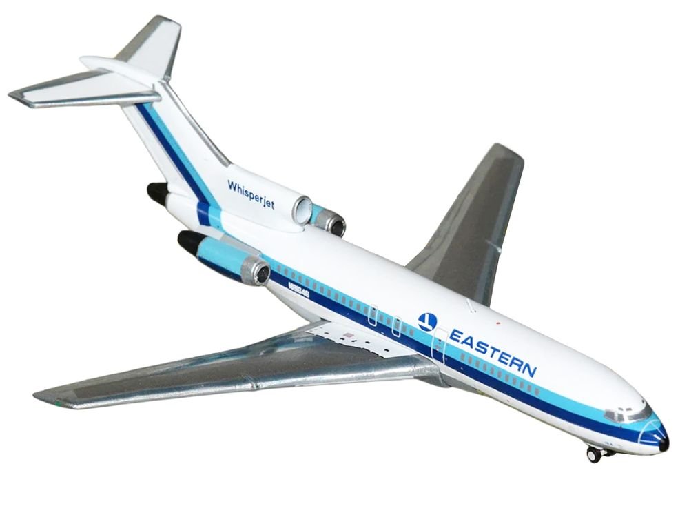 Boeing 727-100 Commercial Aircraft "Eastern Air Lines" (N8164G) White with Blue Stripes 1/400 Diecast Model Airplane by GeminiJets view 2
