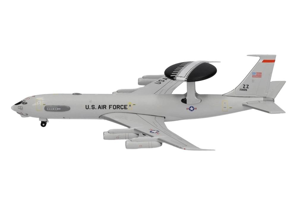 Boeing E-3 Sentry Aircraft "961st Airborne Air Control Squadron Kadena Air Base" (81-0005) United States Air Force 1/500 Diecast Model Airplane by Herpa view 3
