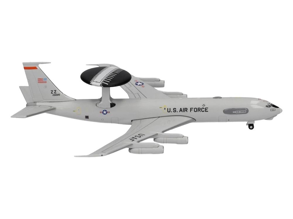 Boeing E-3 Sentry Aircraft "961st Airborne Air Control Squadron Kadena Air Base" (81-0005) United States Air Force 1/500 Diecast Model Airplane by Herpa view 4